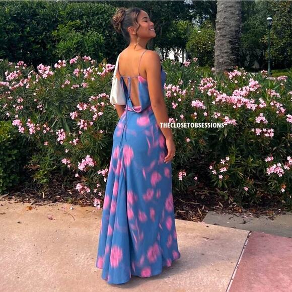 ZARA BLOGGER FAVE!!! Open Back Maxi Dress NWT - Picture 4 of 16